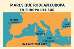 mares que rodean Europa en Europa del Sur