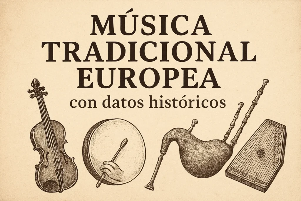 música tradicional europea con datos históricos