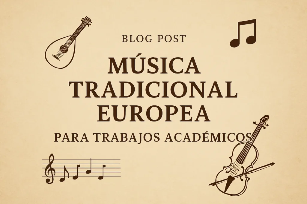 música tradicional europea para trabajos académicos