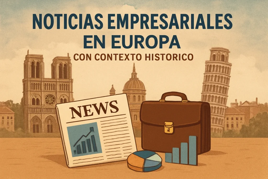 noticias empresariales en Europa con contexto histórico