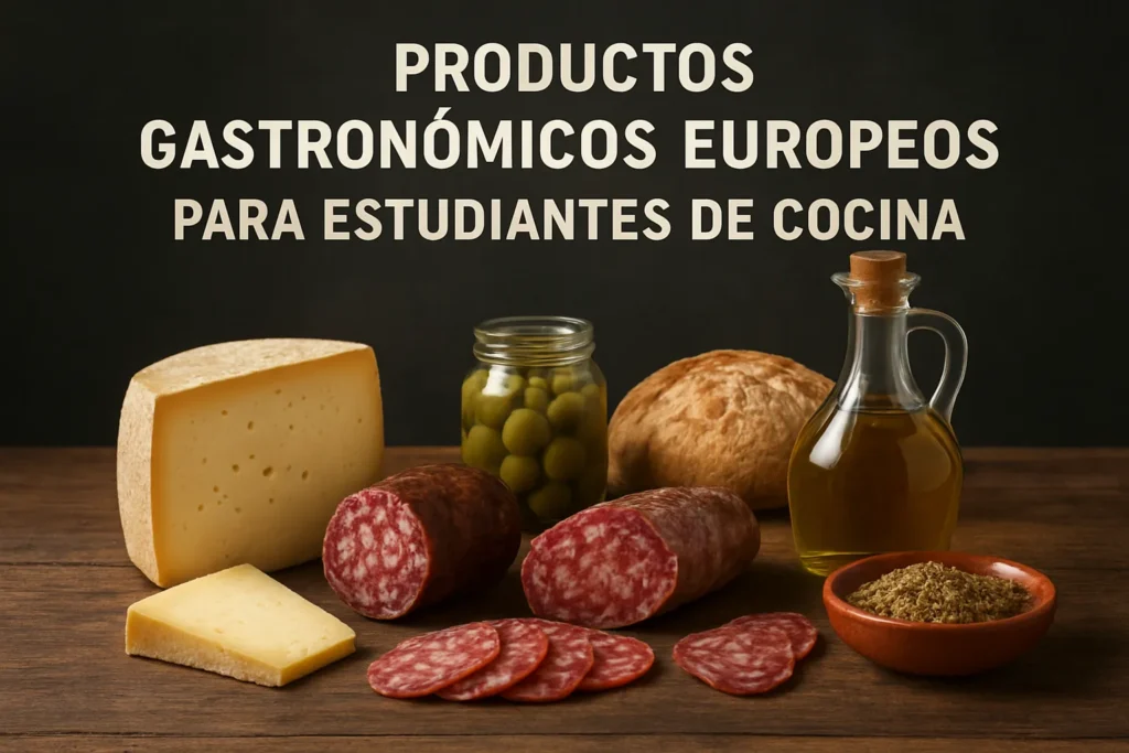 productos gastronómicos europeos para estudiantes de cocina