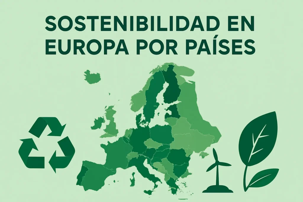 sostenibilidad en Europa por países