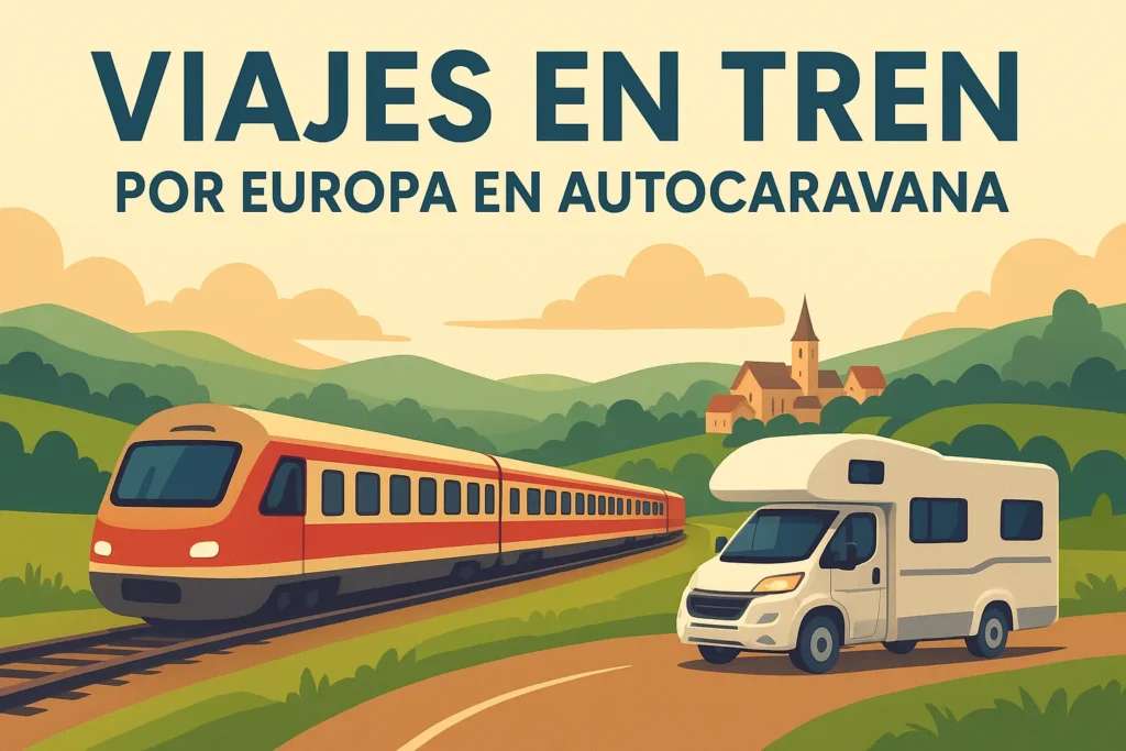 viajes en tren por Europa en autocaravana